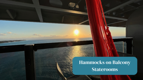 Hammock on balcony staterooms
