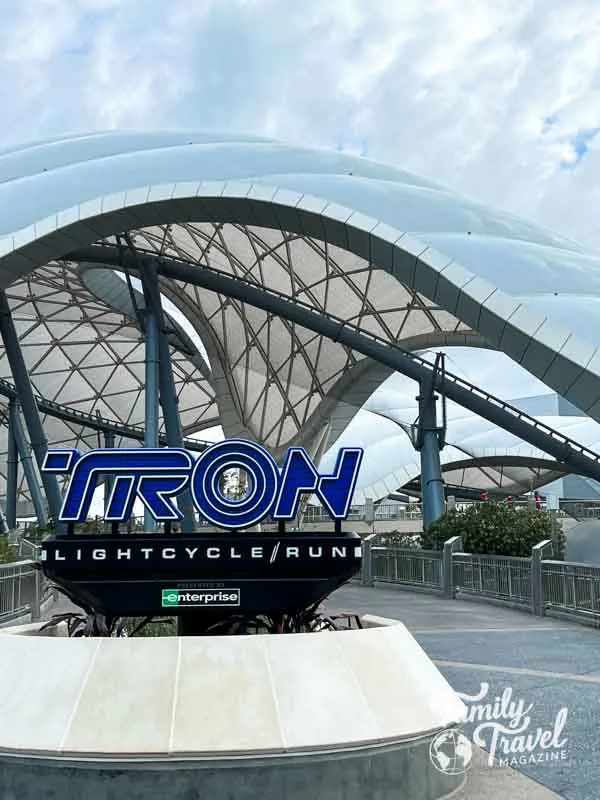 Entrance of TRON: Lightcycle/Run at Walt Disney World