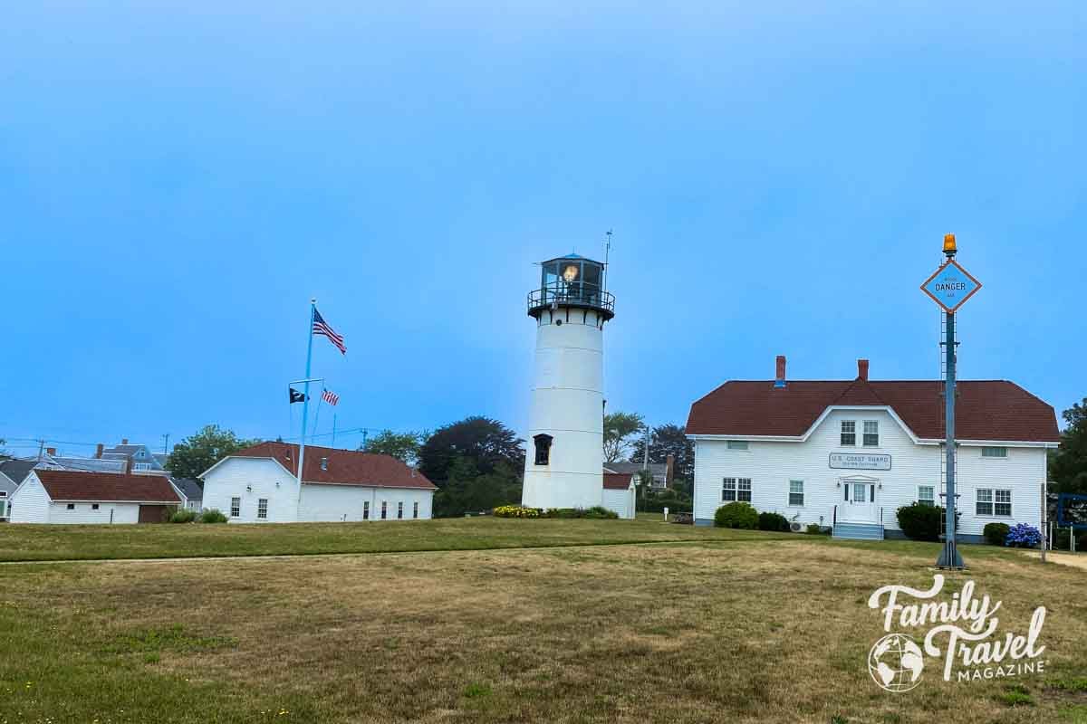 Lighthouse and buildings