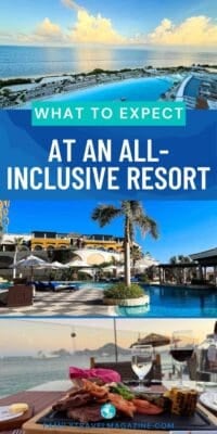 Luxury all-inclusive resort in Cabo San Lucas, Mexico, with expansive pools, ocean views, and a gourmet meal.